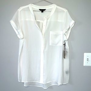 NWT Vera Wang Simply Vera White Blouse